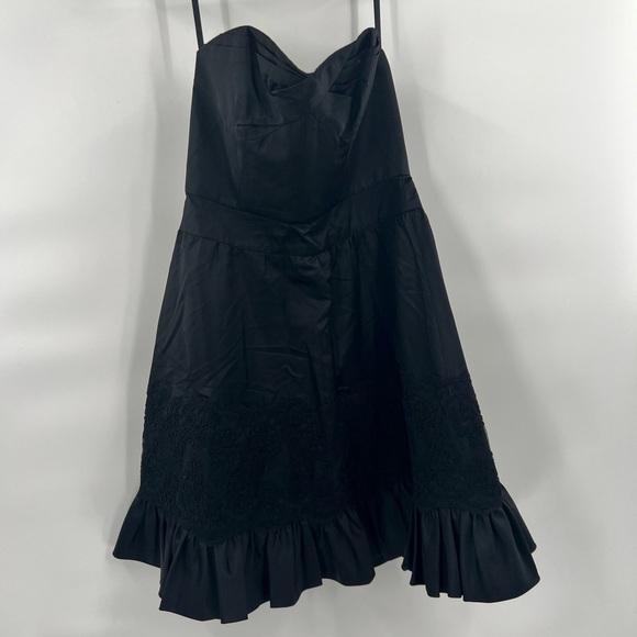 Jill Stuart black cocktail dress with sweetheart neckline size 0 - Picture 1 of 6